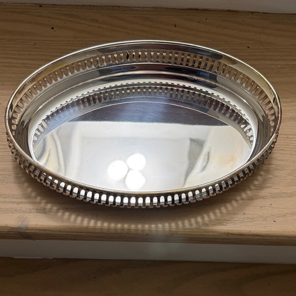 Silver Oval Serving Tray